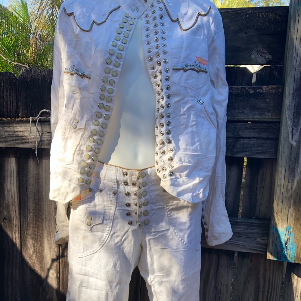 Beautiful set bottoms large 3/4 long small top